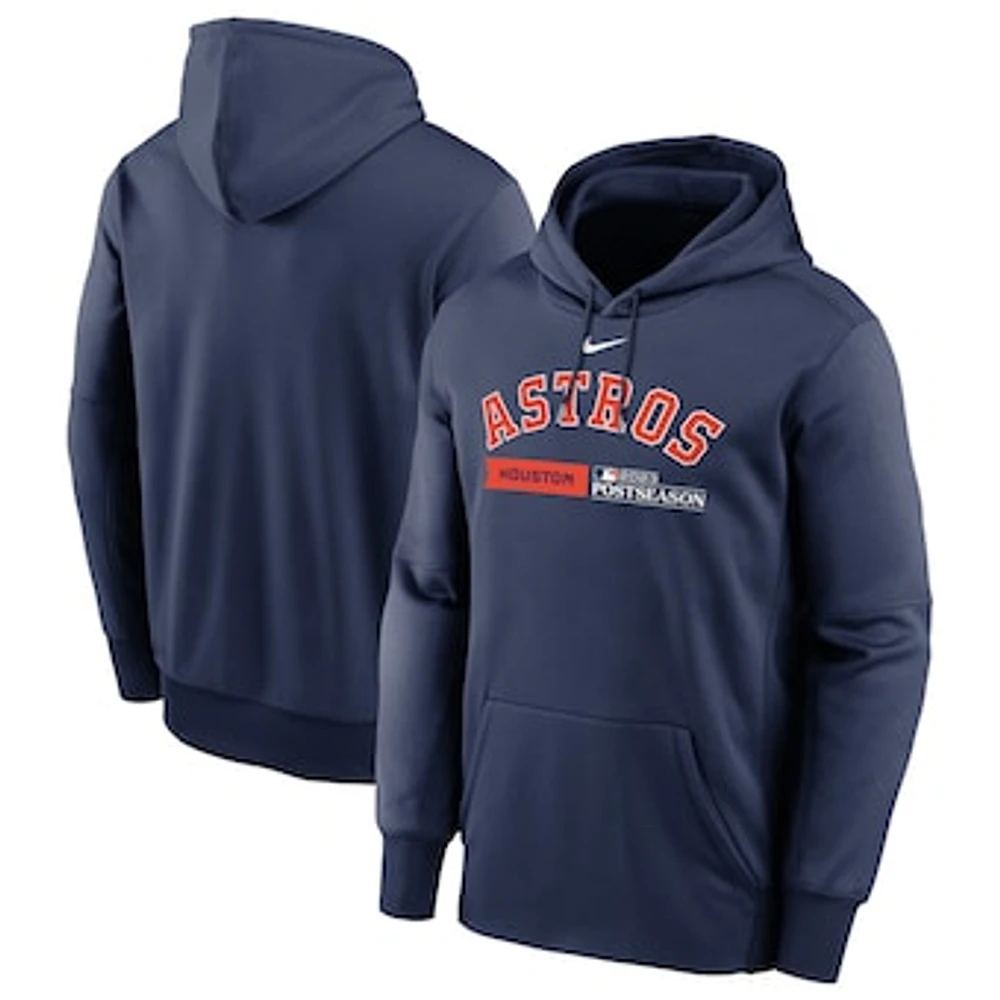 Men's Nike  Navy Houston Astros 2023 Postseason Authentic Collection Dugout Performance Pullover Hoodie