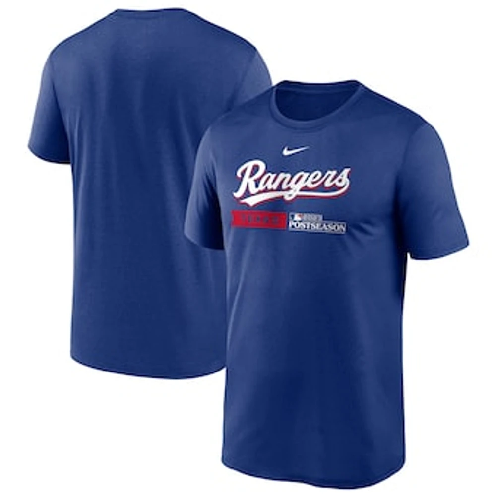 Men's Nike  Royal Texas Rangers 2023 Postseason Authentic Collection Dugout T-Shirt