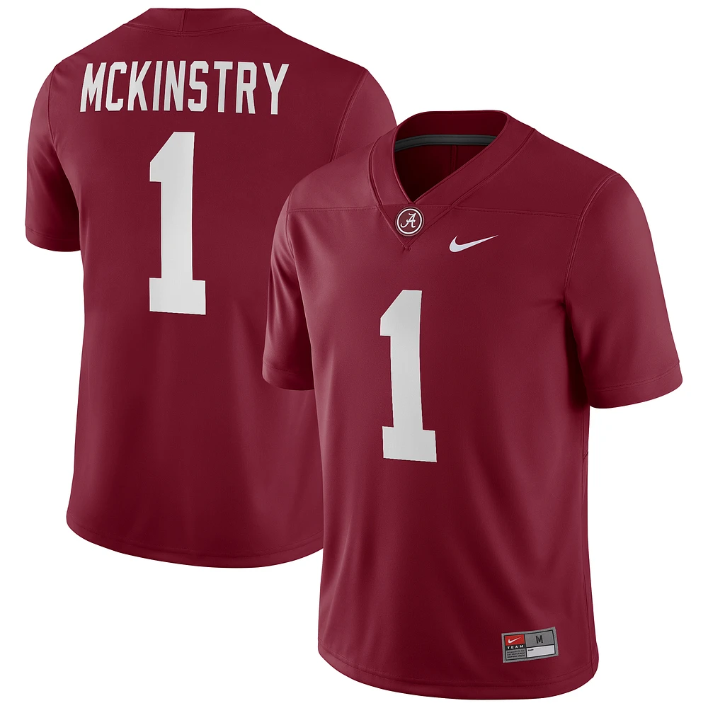 Men's Nike Ga’Quincy McKinstry Crimson Alabama Tide NIL Football Game Jersey