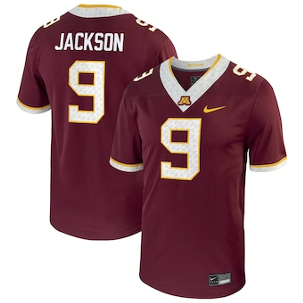 Men's Nike Daniel Jackson Maroon Minnesota Golden Gophers NIL Football Game Jersey