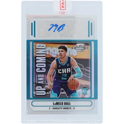 LaMelo Ball Charlotte Hornets Autographed 2020-21 Panini Contenders Optic Up and Coming Prizm #UC-LMB #36/99 Rookie Card