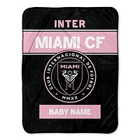 Chad & Jake Inter Miami CF Emblem 30" x 40" Personalized Baby Blanket