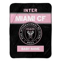 Chad & Jake Inter Miami CF Emblem 30" x 40" Personalized Baby Blanket