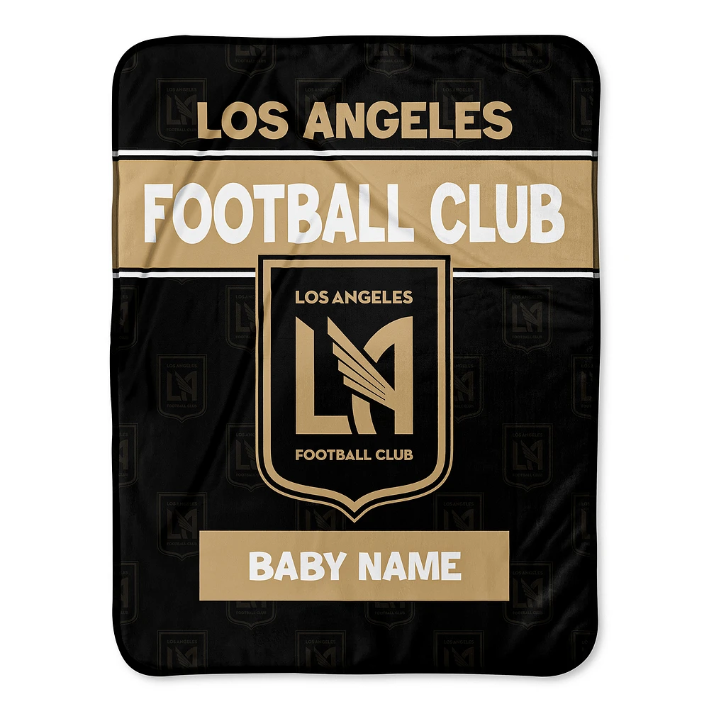 Chad & Jake LAFC Emblem 30" x 40" Personalized Baby Blanket