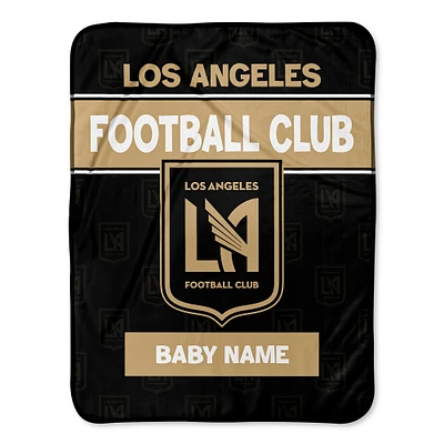Chad & Jake LAFC Emblem 30" x 40" Personalized Baby Blanket