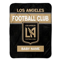 Chad & Jake LAFC Emblem 30" x 40" Personalized Baby Blanket