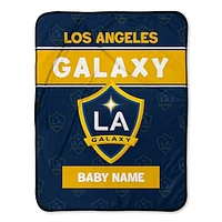 Chad & Jake LA Galaxy Emblem 30" x 40" Personalized Baby Blanket