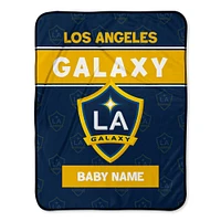 Chad & Jake LA Galaxy Emblem 30" x 40" Personalized Baby Blanket