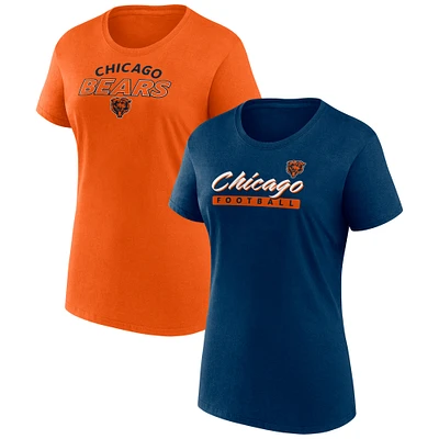 Women's Fanatics Chicago Bears Risk T-Shirt Combo Pack