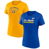 Women's Fanatics Los Angeles Rams Risk T-Shirt Combo Pack