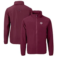 Men's Cutter & Buck Maroon Texas A&M Aggies Charter Eco Recycled Full-Zip Jacket