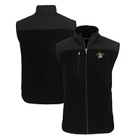 Men's Cutter & Buck  Black San Jose State Spartans Cascade Eco Sherpa Fleece Full-Zip Vest
