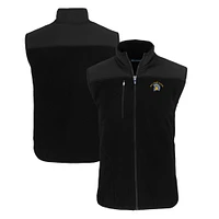 Men's Cutter & Buck  Black San Jose State Spartans Cascade Eco Sherpa Fleece Full-Zip Vest