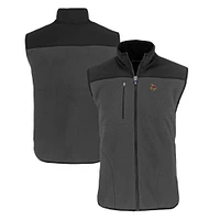 Men's Cutter & Buck Texas State Bobcats Cascade Eco Sherpa Fleece Full-Zip Vest
