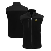 Men's Cutter & Buck  Black Oregon Ducks Cascade Eco Sherpa Fleece Full-Zip Vest