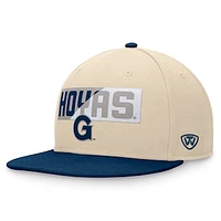 Men's Top of the World Khaki Georgetown Hoyas Goalaso Snapback Hat