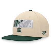 Men's Top of the World Khaki Hawaii Rainbow Warriors Goalaso Snapback Hat