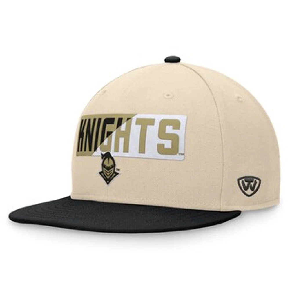 Men's Top of the World Khaki UCF Knights Goalaso Snapback Hat