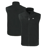 Men's Cutter & Buck  Black Jackson State Tigers Charter Eco Recycled Full-Zip Vest
