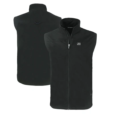 Men's Cutter & Buck  Black Jackson State Tigers Charter Eco Recycled Full-Zip Vest