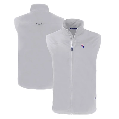 Men's Cutter & Buck Louisiana Tech Bulldogs Charter Eco Recycled Full-Zip Vest
