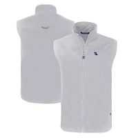 Men's Cutter & Buck Louisiana Tech Bulldogs Charter Eco Recycled Full-Zip Vest
