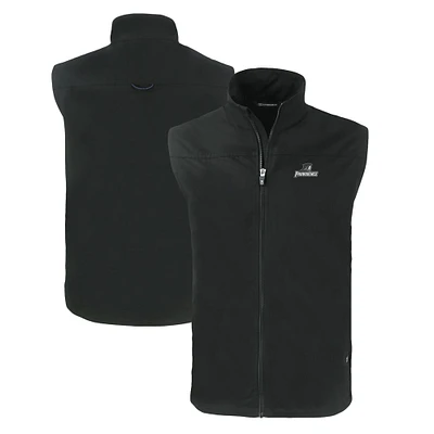Men's Cutter & Buck  Black Providence Friars Charter Eco Recycled Full-Zip Vest