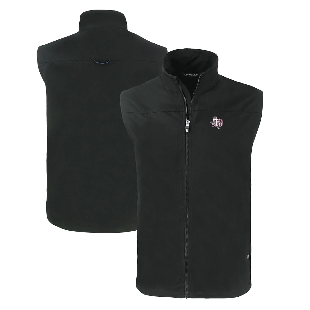 Men's Cutter & Buck Texas Southern Tigers Charter Eco Recycled Full-Zip Vest