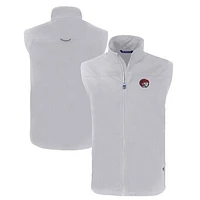 Men's Cutter & Buck  Gray Winston-Salem State Rams Charter Eco Recycled Full-Zip Vest