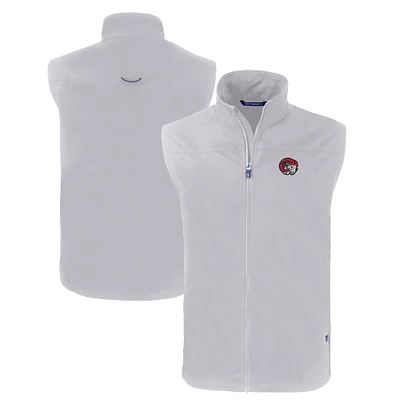 Men's Cutter & Buck  Gray Winston-Salem State Rams Charter Eco Recycled Full-Zip Vest