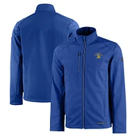 Men's Cutter & Buck  Royal San Jose State Spartans Evoke Eco Softshell Recycled Full-Zip Jacket