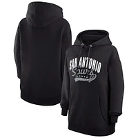Women's G-III 4Her by Carl Banks  Black San Antonio Spurs Filigree Logo Pullover Hoodie