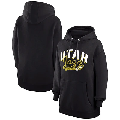 Women's G-III 4Her by Carl Banks  Black Utah Jazz Filigree Logo Pullover Hoodie