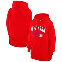 Women's G-III 4Her by Carl Banks  Red New York Giants Filigree Logo Pullover Hoodie