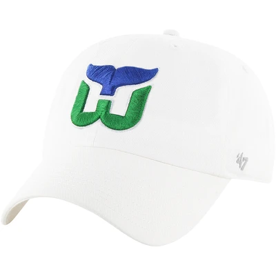 Men's '47 Hartford Whalers Vintage Hockey Logo Clean Up Adjustable Hat