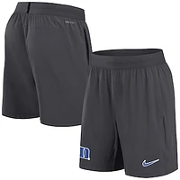 Men's Nike Anthracite Duke Blue Devils 2024 Sideline Performance Shorts