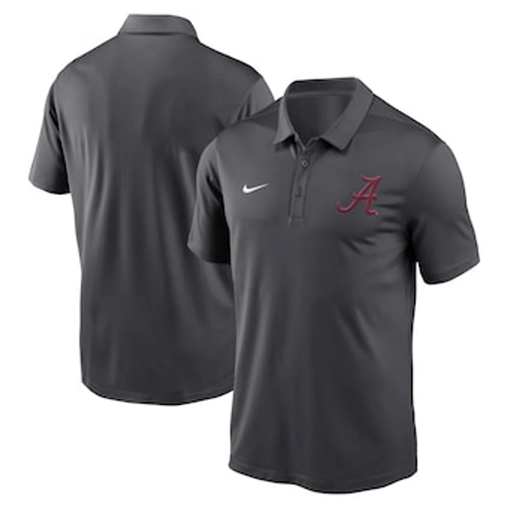 Men's Nike Anthracite Alabama Crimson Tide Primetime Franchise Performance Polo