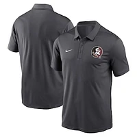 Men's Nike Anthracite Florida State Seminoles Primetime Franchise Performance Polo