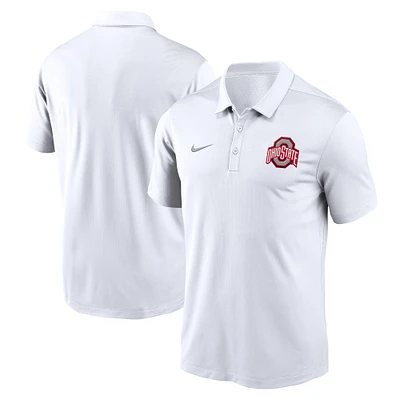 Men's Nike White Ohio State Buckeyes Primetime Franchise Performance Polo