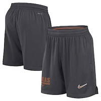 Men's Nike Anthracite Texas Longhorns 2024 Sideline Mesh Shorts