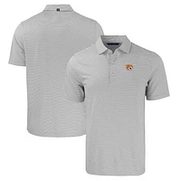 Men's Cutter & Buck /White Bethune-Cookman Wildcats Forge Eco Double Stripe Stretch Recycled Polo