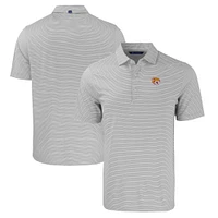 Men's Cutter & Buck /White Bethune-Cookman Wildcats Forge Eco Double Stripe Stretch Recycled Polo