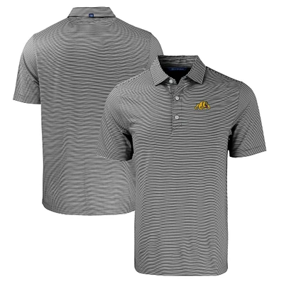 Men's Cutter & Buck /White Bowie State Bulldogs Forge Eco Double Stripe Stretch Recycled Polo