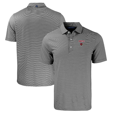 Men's Cutter & Buck /White Louisville Cardinals Forge Eco Double Stripe Stretch Recycled Polo