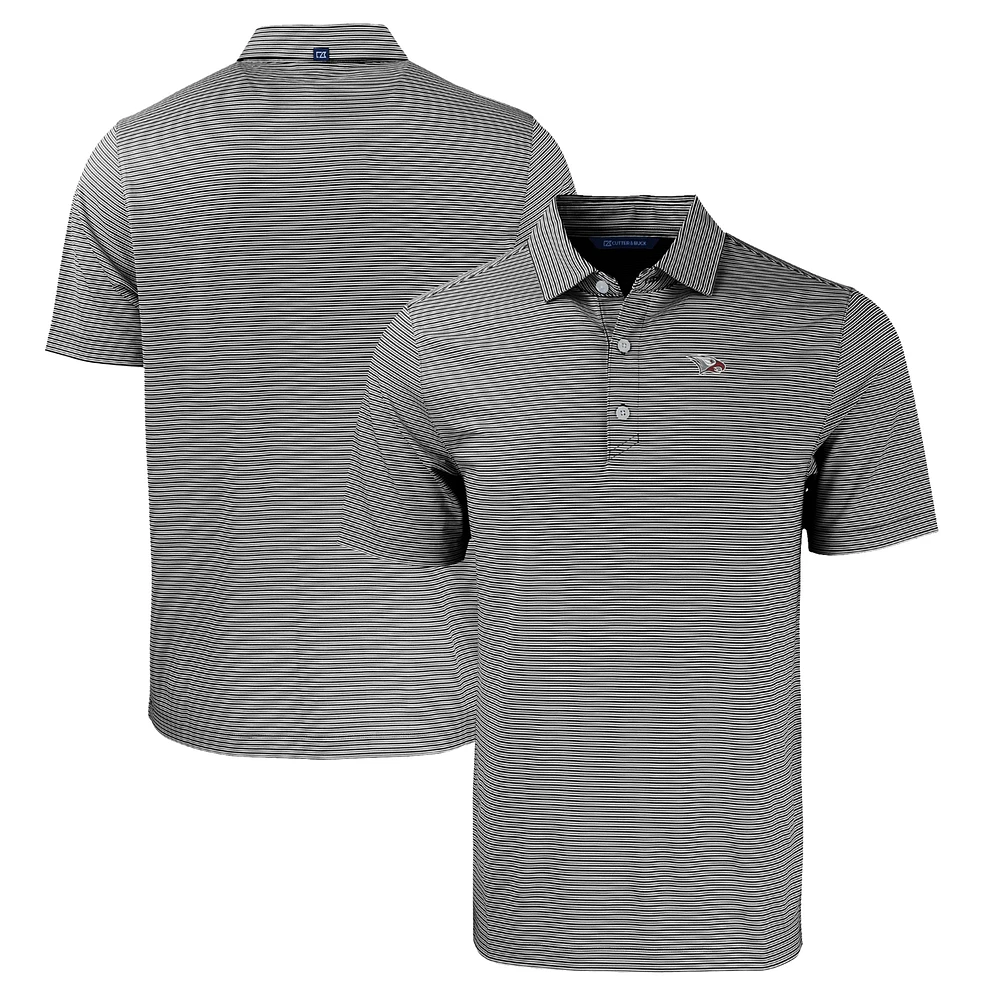 Men's Cutter & Buck /White North Carolina Central Eagles Forge Eco Double Stripe Stretch Recycled Polo