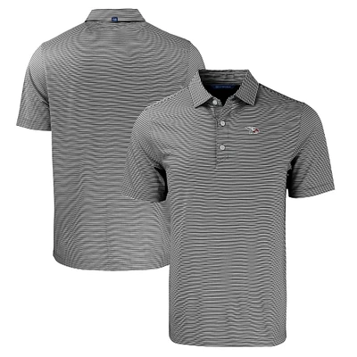 Men's Cutter & Buck /White North Carolina Central Eagles Forge Eco Double Stripe Stretch Recycled Polo