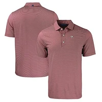 Men's Cutter & Buck Maroon North Carolina Central Eagles Forge Eco Double Stripe Stretch Recycled Polo