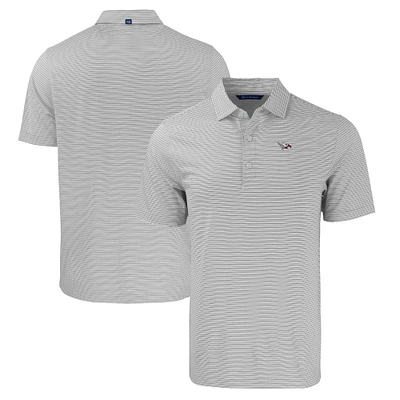 Men's Cutter & Buck /White North Carolina Central Eagles Forge Eco Double Stripe Stretch Recycled Polo