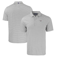 Men's Cutter & Buck /White North Carolina Central Eagles Forge Eco Double Stripe Stretch Recycled Polo