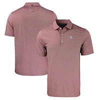 Men's Cutter & Buck Maroon Texas Southern Tigers Forge Eco Double Stripe Stretch Recycled Polo